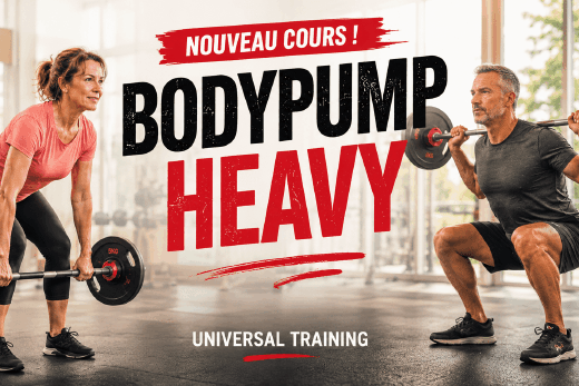 BodyPump Heavy : découvrez le nouveau cours de renforcement musculaire qui arrive chez Universal Training à Mougins